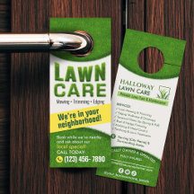 Professioneller Rasenpflege-Service-Flyer
