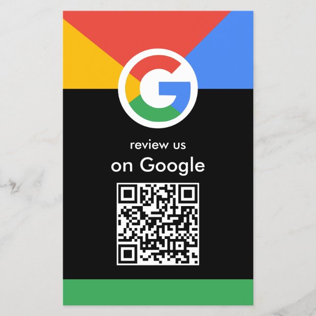 Professioneller Scan, um Google-QR-Code Geschäft z Flyer (Vorne)