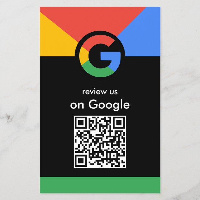 Professioneller Scan, um Google-QR-Code Geschäft z Flyer (Vorne)