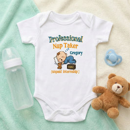 Professioneller Schläfer: Lustige und süße persona Baby Strampler