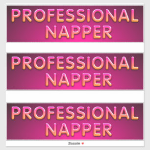 Professioneller Schläfer-Typografie Aufkleber