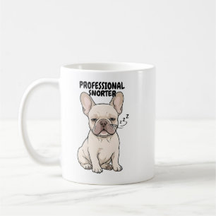 Professioneller Schnarcher Französische Bulldogge Kaffeetasse