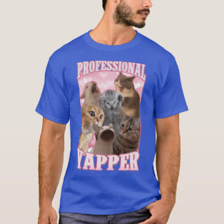 professioneller Schwätzer lustiges Katzen-Meme Fre T-Shirt