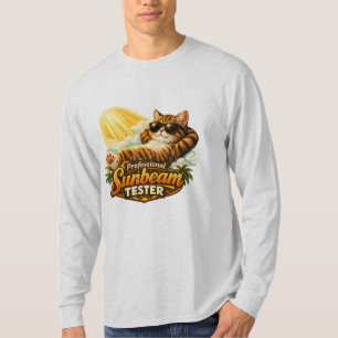 Professioneller Sonnenstrahltester Lustiger Katzen T-Shirt