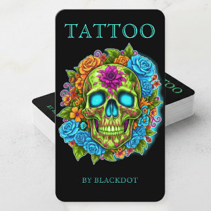 Professioneller Tätowierer Tattoo Shop Tätowierer Visitenkarte