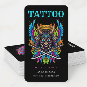 Professioneller Tätowierer Tattoo Shop Tätowierer Visitenkarte