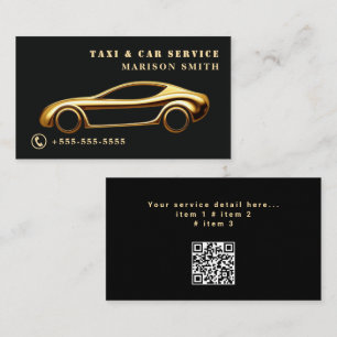 Professioneller Taxi-Service  Visitenkarte