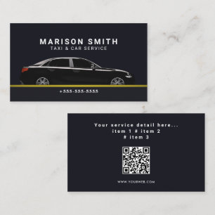 Professioneller Taxi-Service Visitenkarte