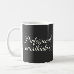 Professioneller Überdenker Charcoal Minimalist Tas Kaffeetasse