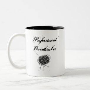 Professioneller Überdenker Zweifarbiges Kaffeetass Zweifarbige Tasse