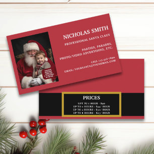 Professioneller Weihnachtsmann-Gürtel-Foto Visitenkarte