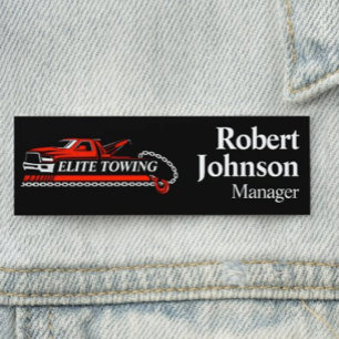 Professionelles Abschleppdienst-Name-Tag Namensschild