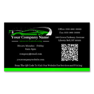Professionelles Auto-Detailing-Autowaschunternehme Magnetische Visitenkarte