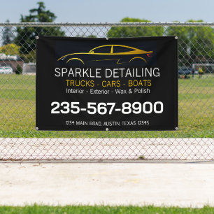 Professionelles Auto-Detailing-Banner Banner