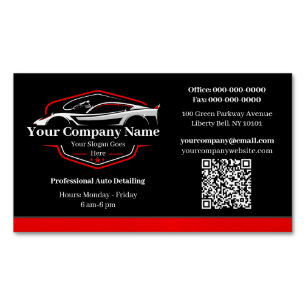 Professionelles Autodetailing-Autowaschunternehmen Magnetische Visitenkarte