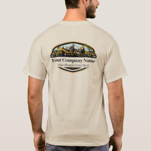 Professionelles Bauunternehmen für Schwermaschinen T-Shirt