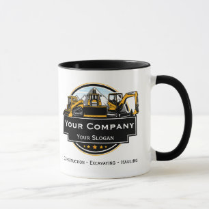 Professionelles Bauunternehmen für Schwermaschinen Tasse