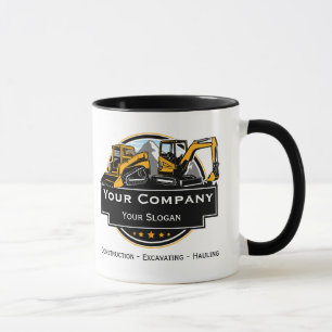 Professionelles Bauunternehmen für Schwermaschinen Tasse