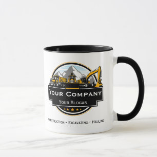Professionelles Bauunternehmen für Schwermaschinen Tasse