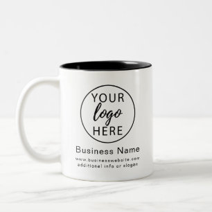 Professionelles benutzerdefiniertes Firmenlogo Zweifarbige Tasse