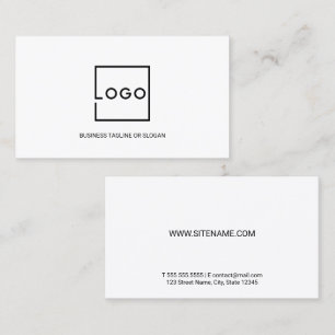 Professionelles benutzerdefiniertes Geschäftslogo Visitenkarte