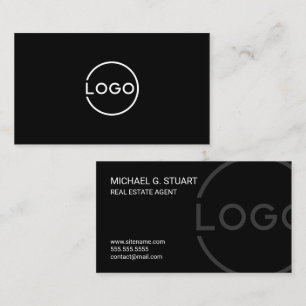 Professionelles benutzerdefiniertes Geschäftslogo Visitenkarte