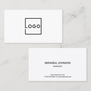 Professionelles benutzerdefiniertes Geschäftslogo Visitenkarte