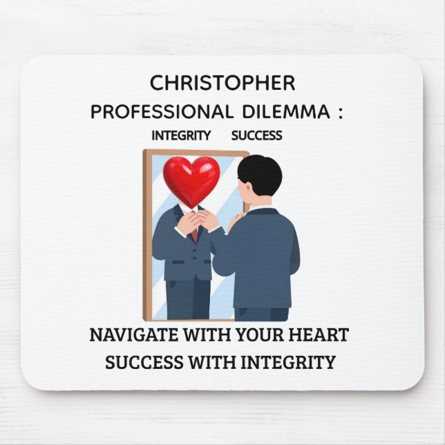 Professionelles Dilemma Personalisierte Büro-Mausp Mousepad (Vorne)