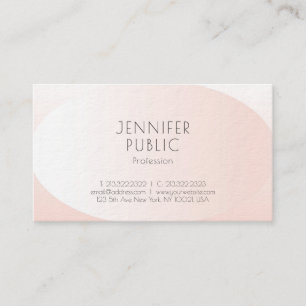 Professionelles Elegantes Minimalistisches Design Visitenkarte