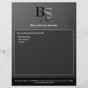 Professionelles Elegantes Modernes Graues Schwarze Flyer