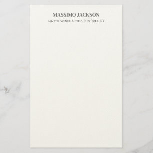Professionelles elegantes modernes minimalistische briefpapier