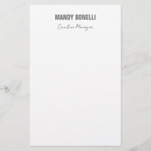 Professionelles elegantes modernes minimalistische briefpapier