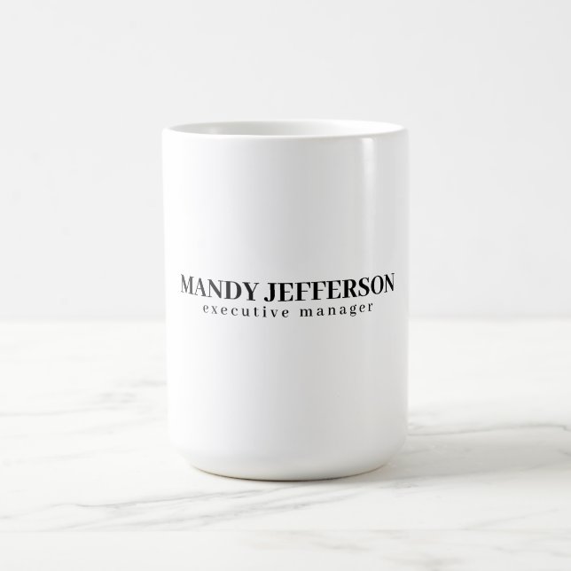 Professionelles elegantes modernes minimalistische kaffeetasse (Mittel)