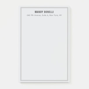 Professionelles elegantes modernes minimalistische post-it klebezettel