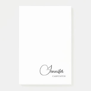 Professionelles elegantes modernes minimalistische post-it klebezettel
