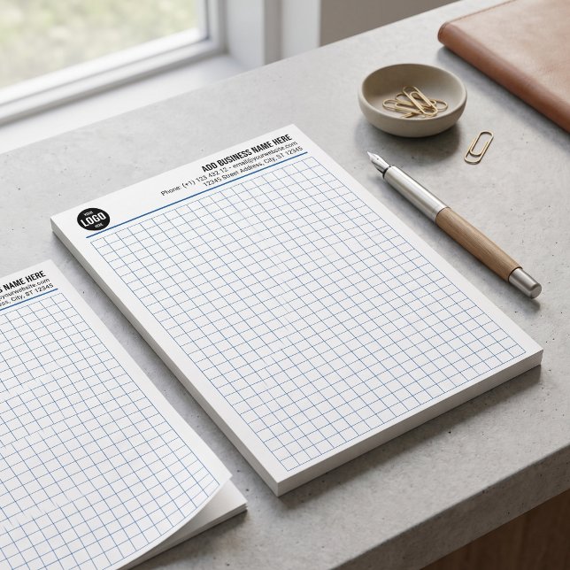 Professionelles Engineering-Raster mit individuell Notizblock (Professional Engineering Grid Custom Company Logo Graph Paper)