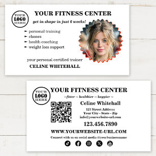 Professionelles Fitnesscenter für Personal Trainer Visitenkarte