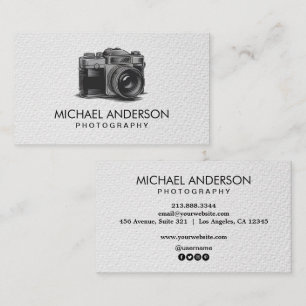 Professionelles Fotografen-Kamera-Logo Fotografie Visitenkarte