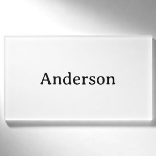 Professionelles Geschäft 3,5" x 2" Namenschild