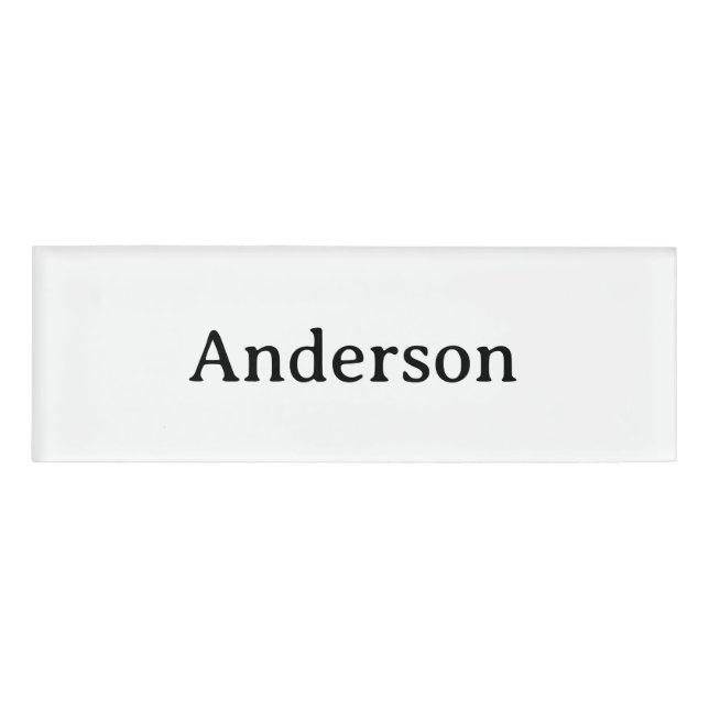 Professionelles Geschäft 3" x 1" Namenschild (Vorderseite)