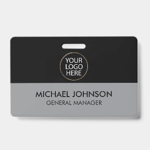 Professionelles Geschäft Custom Firmenlogo & Text Ausweis