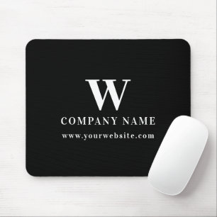 Professionelles Geschäftslogo Monogramm Name Websi Mousepad