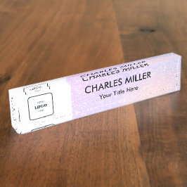 Professionelles Geschäftslogo Namensplakette