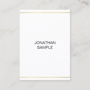 Professionelles Gold Look Einfach Elegant Schlicht Visitenkarte