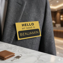 Professionelles Hallo, mein Name ist Benutzerdefin