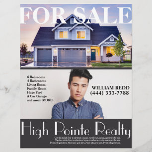 Professionelles Immobilienmakler-Flyer zu verkaufe Flyer