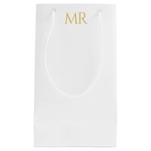 Professionelles klassisches Monogramm-Minimalist P Kleine Geschenktüte