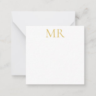 Professionelles klassisches Monogramm-Minimalist P Mitteilungskarte