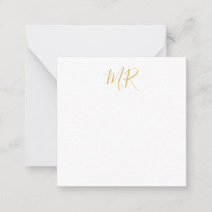 Professionelles klassisches Monogramm-Minimalist P Mitteilungskarte