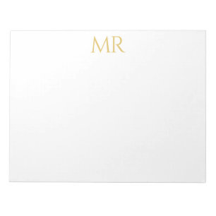 Professionelles klassisches Monogramm-Minimalist P Notizblock